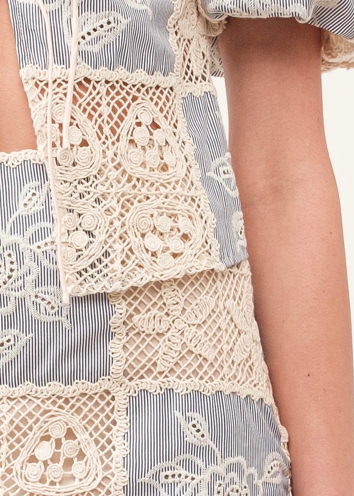 Marina Seabreeze Crochet Skirt - Navy Blue