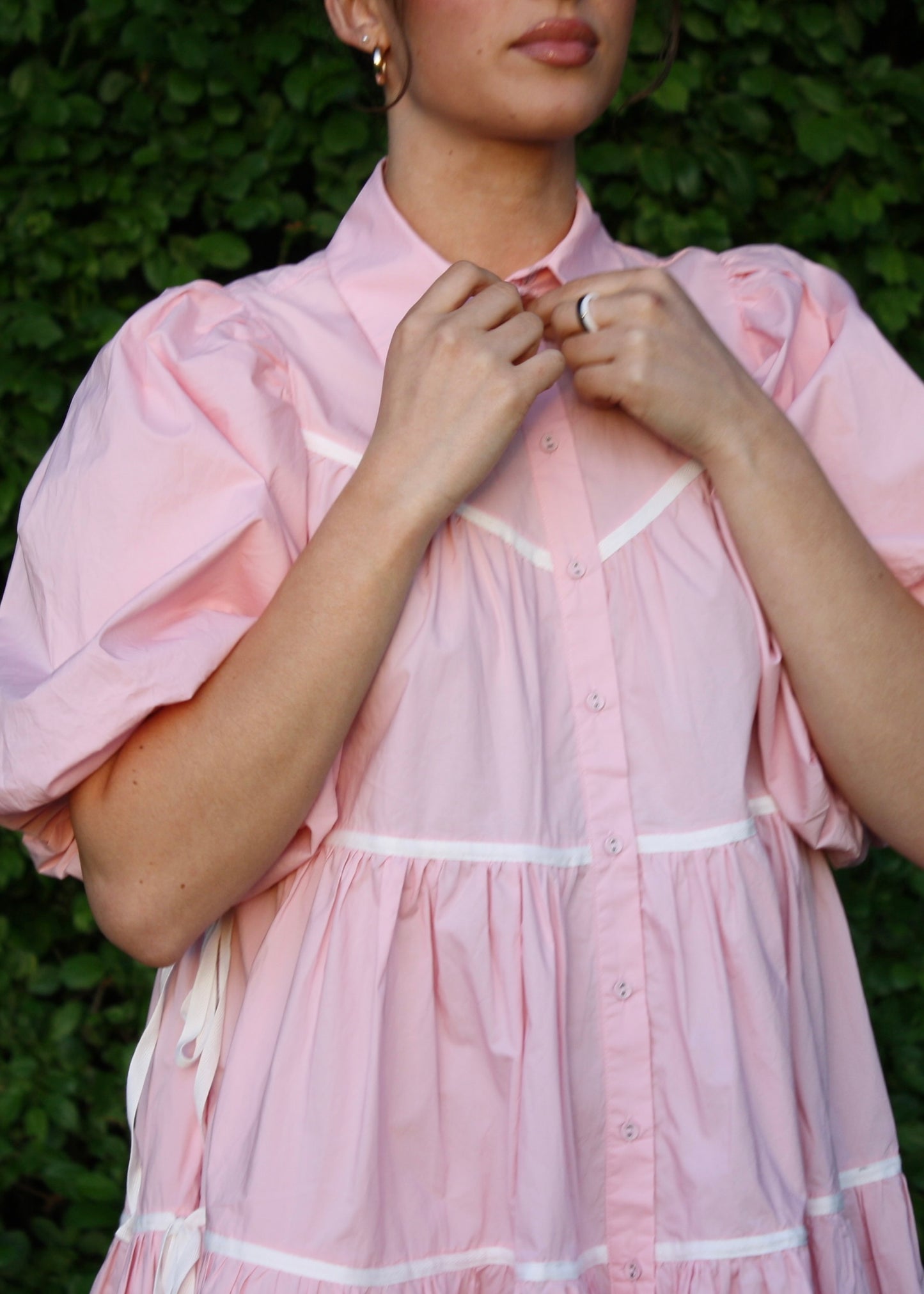 Cotton Candy Pink Babydoll Dress
