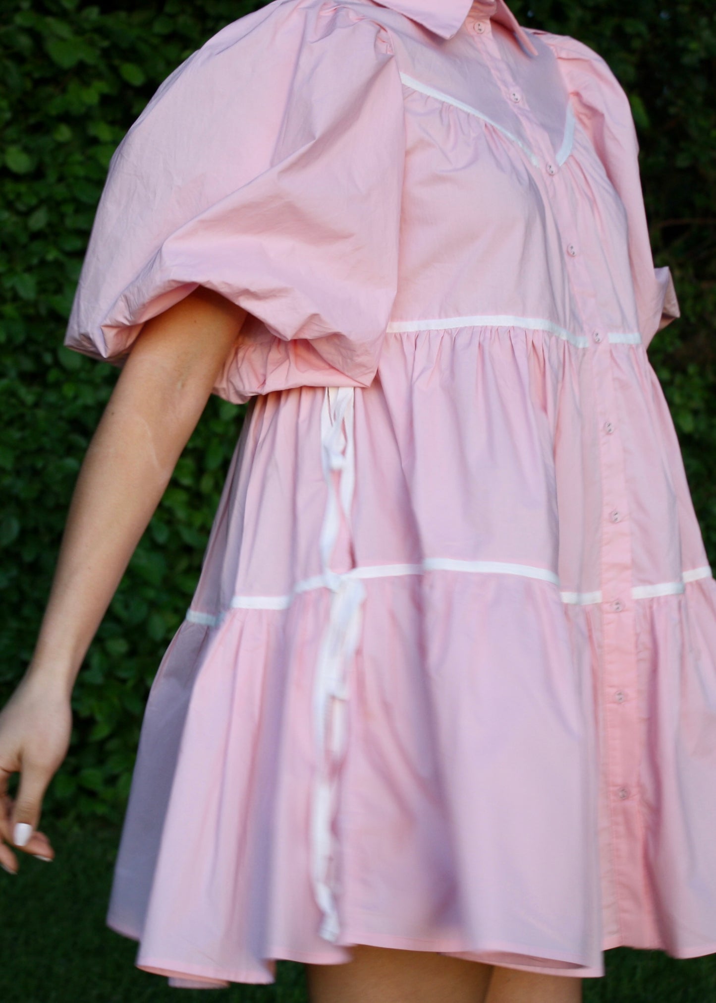 Cotton Candy Pink Babydoll Dress