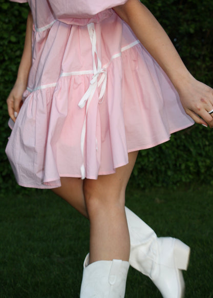 Cotton Candy Pink Babydoll Dress