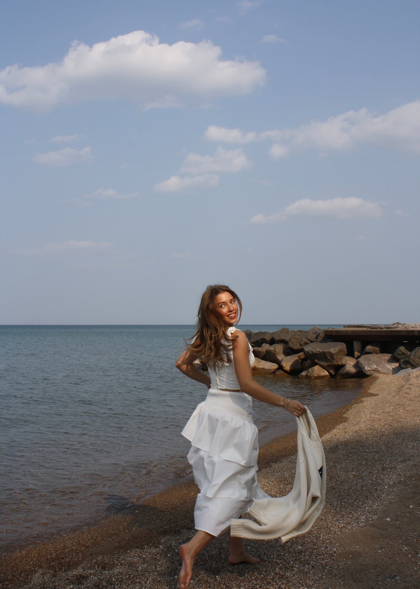 The Cape Cod Tiered Midi Skirt - Cape Standard Collection