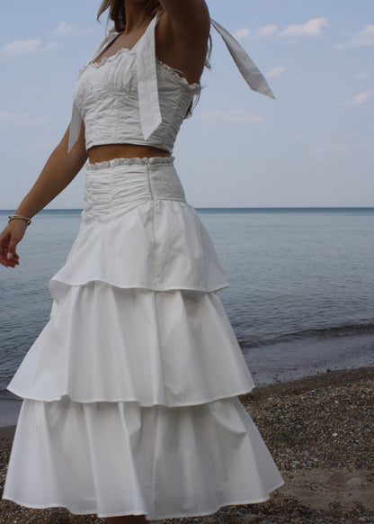 The Cape Cod Tiered Midi Skirt - Cape Standard Collection