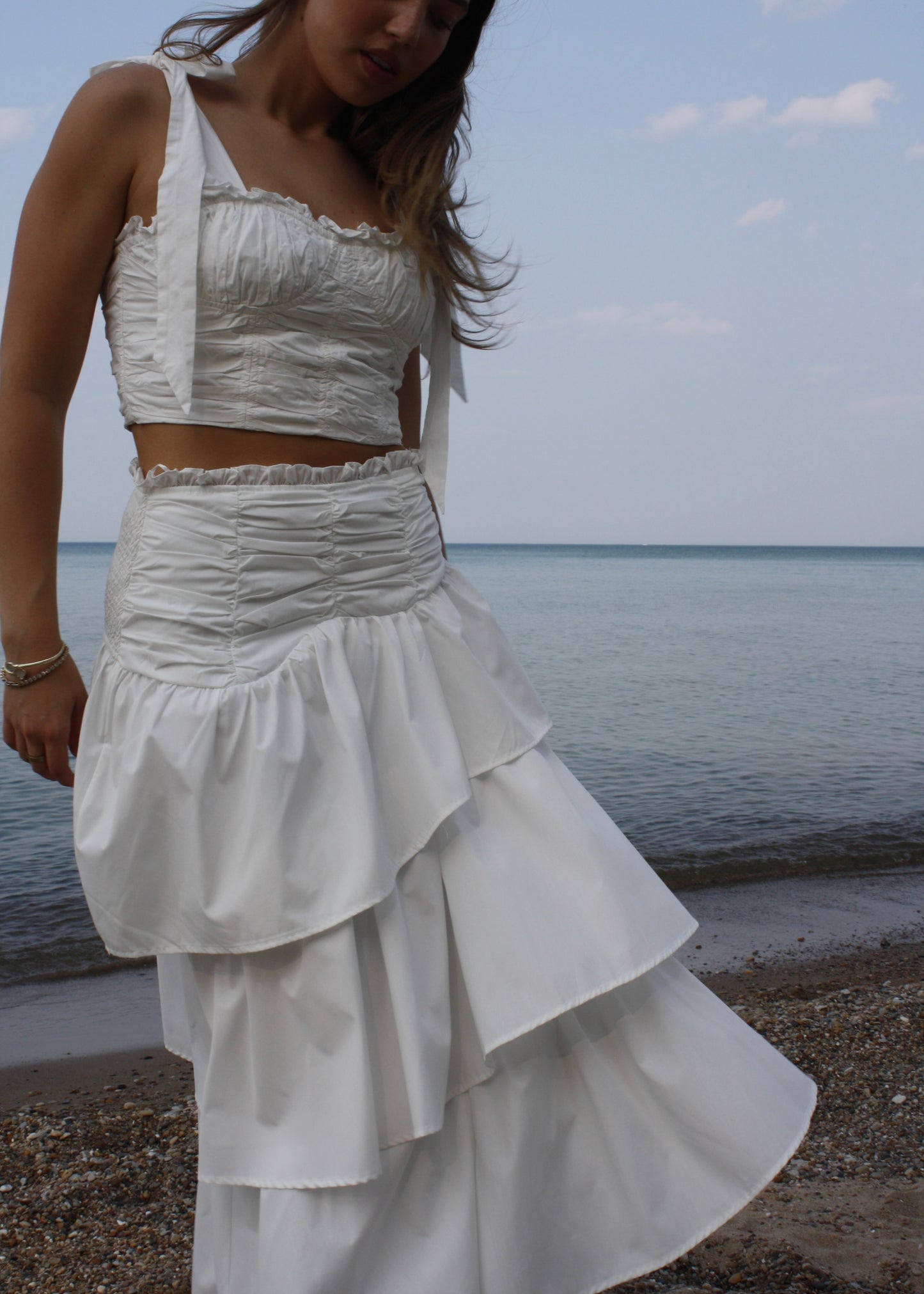 The Cape Cod Tiered Midi Skirt - Cape Standard Collection