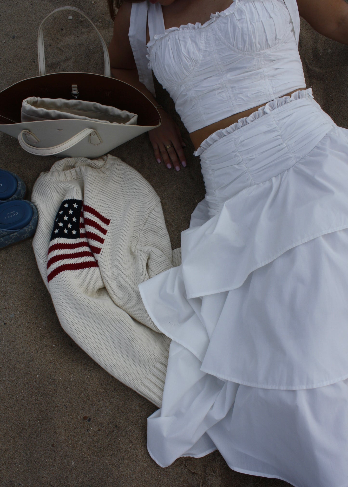 The Cape Cod Tiered Midi Skirt - Cape Standard Collection