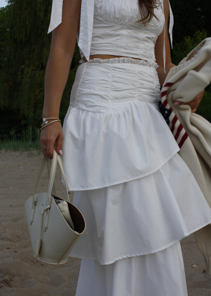 The Cape Cod Tiered Midi Skirt - Cape Standard Collection