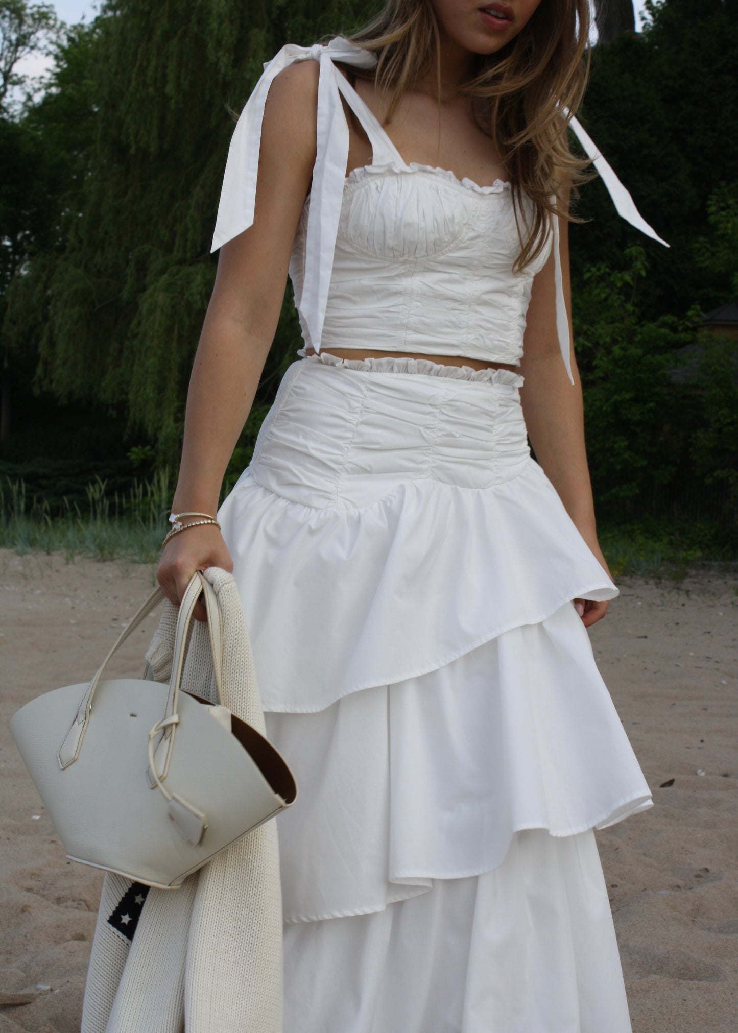 The Cape Cod Tiered Midi Skirt - Cape Standard Collection