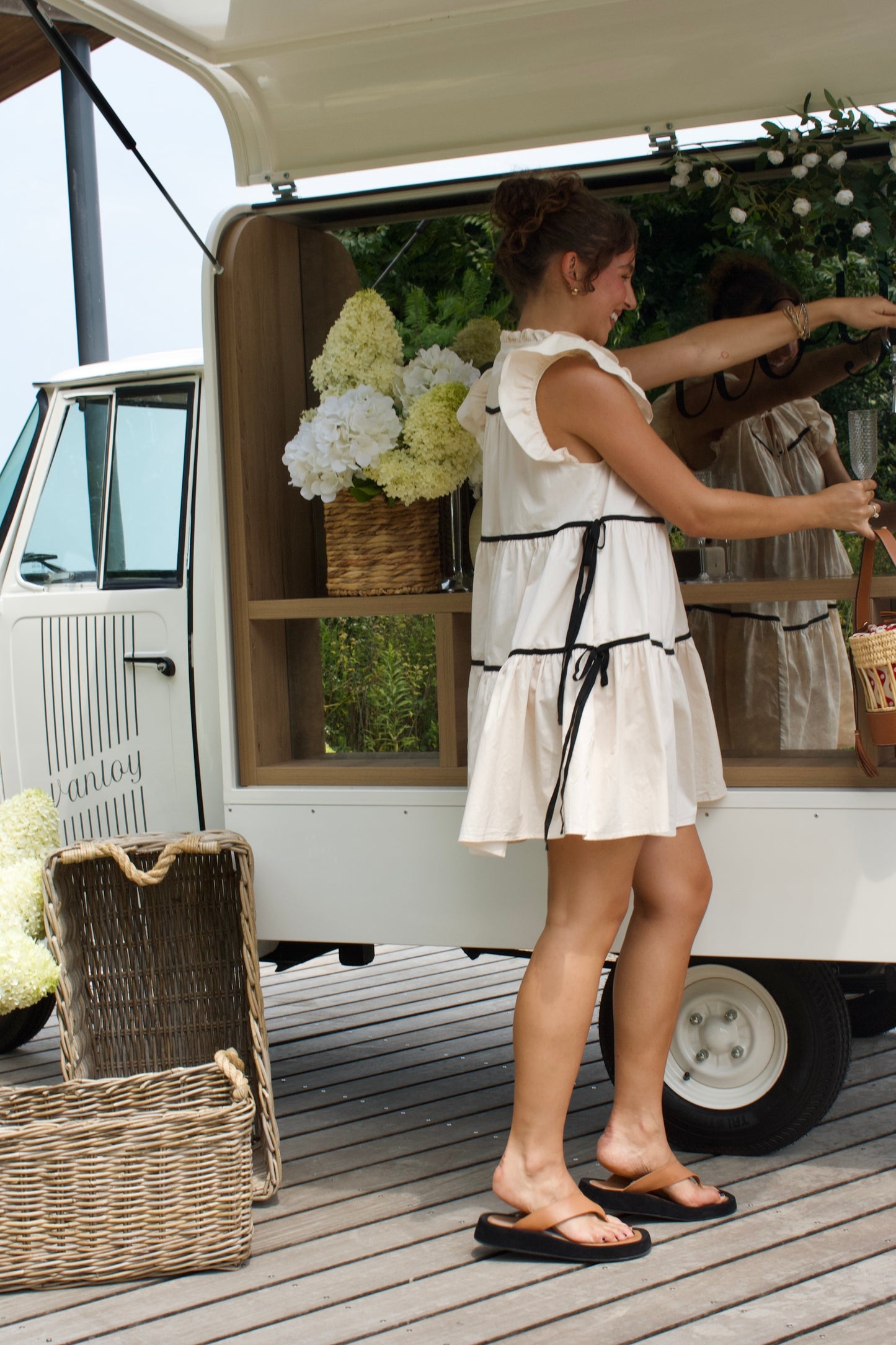 Classic Charm Babydoll Dress - Cream