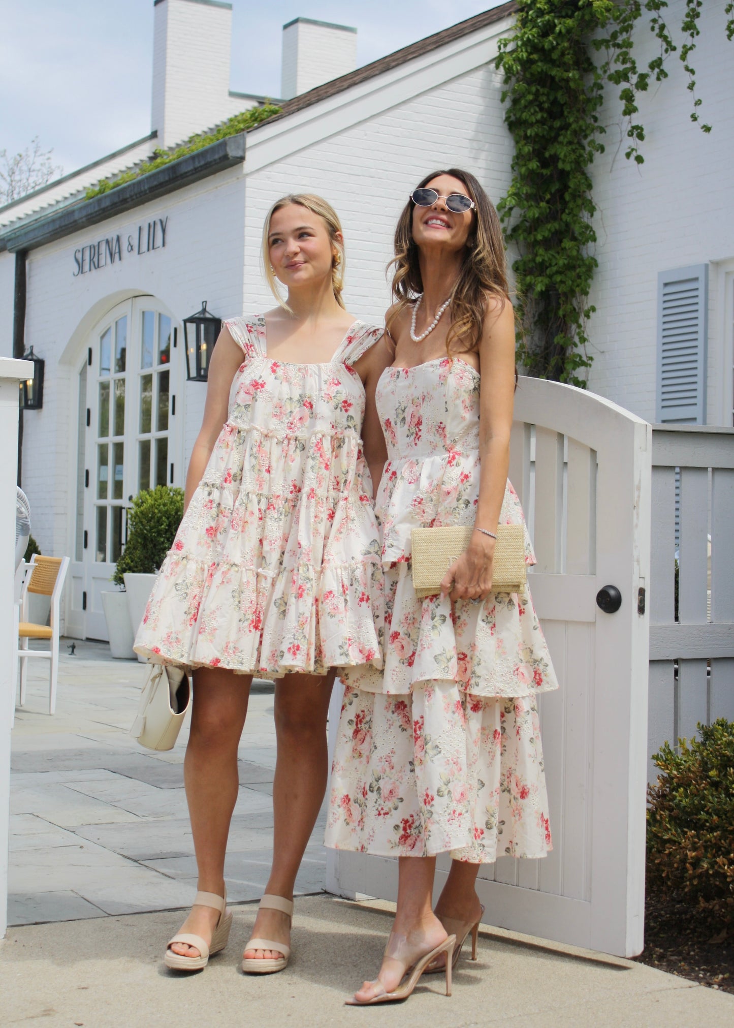 Mama Mia Pink Corset Flower Dress - Tiered