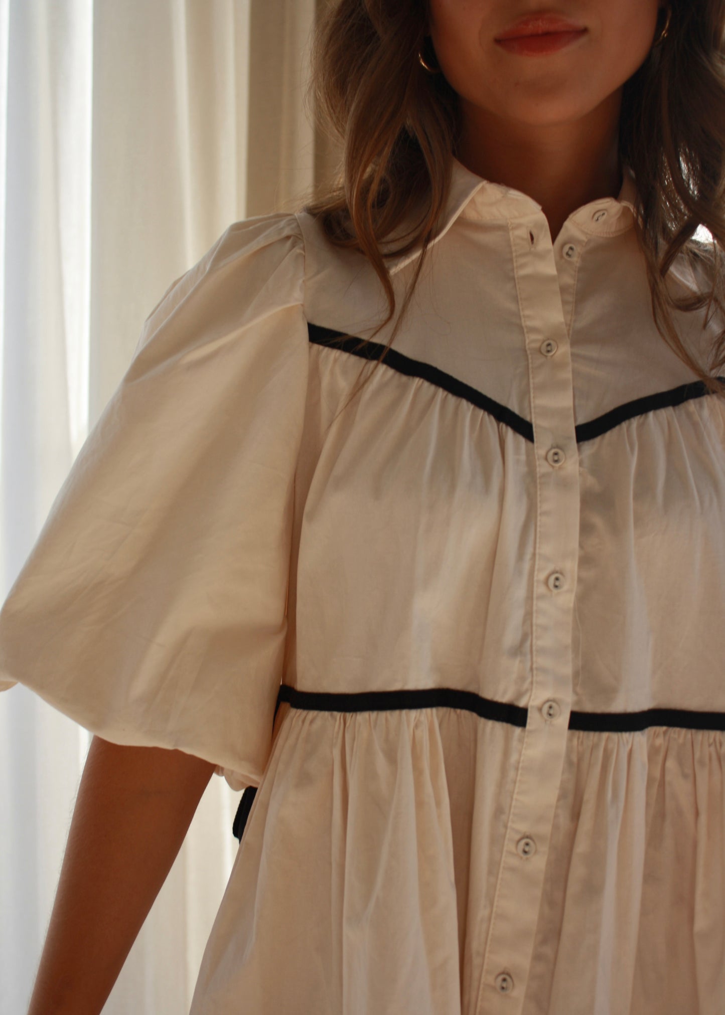 Créme Baby Doll Dress