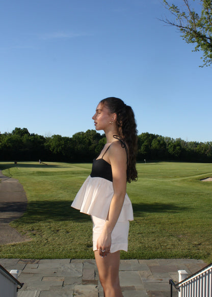 Country Club Scalloped Shorts - Cream