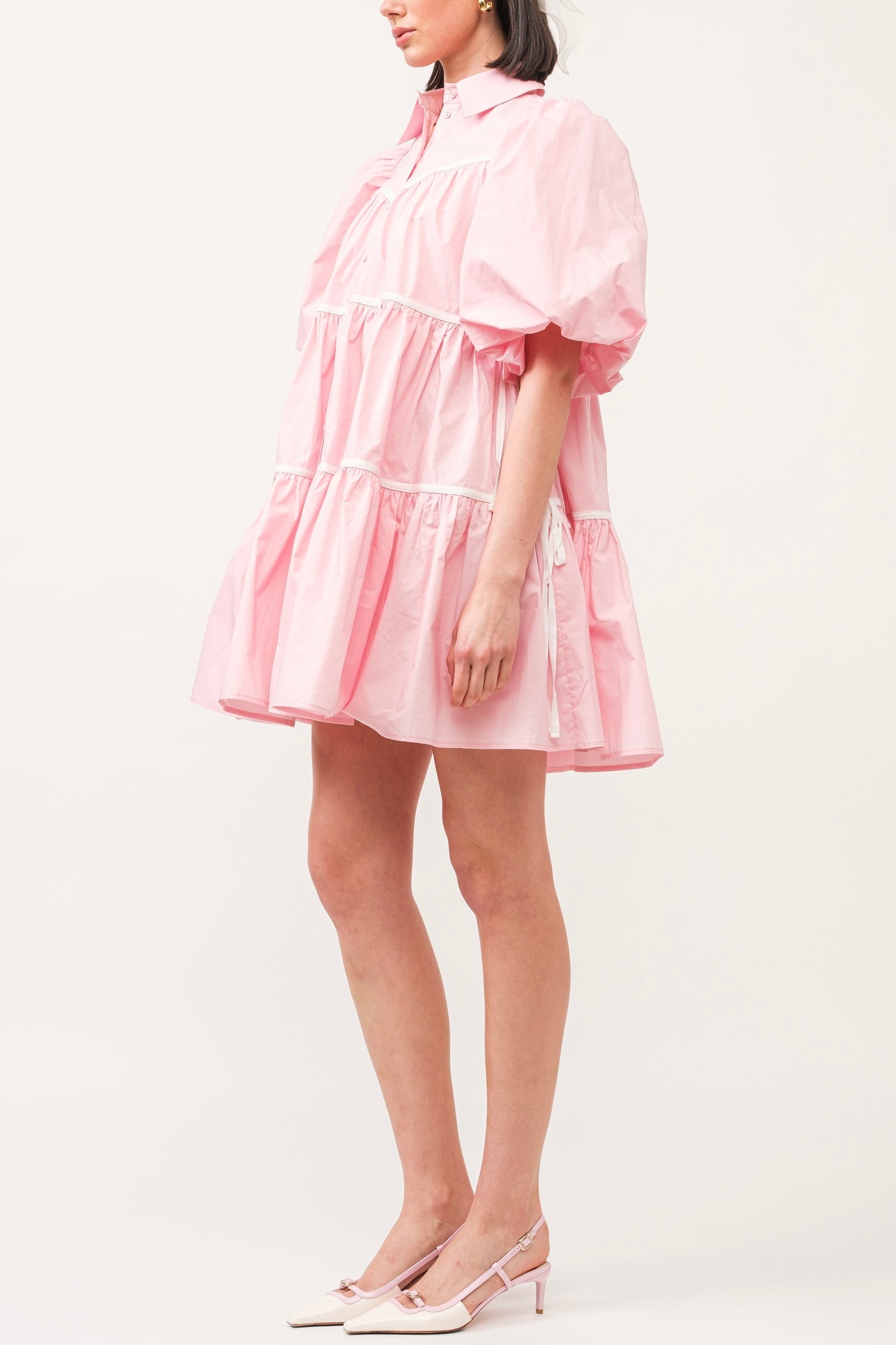 Cotton Candy Pink Babydoll Dress