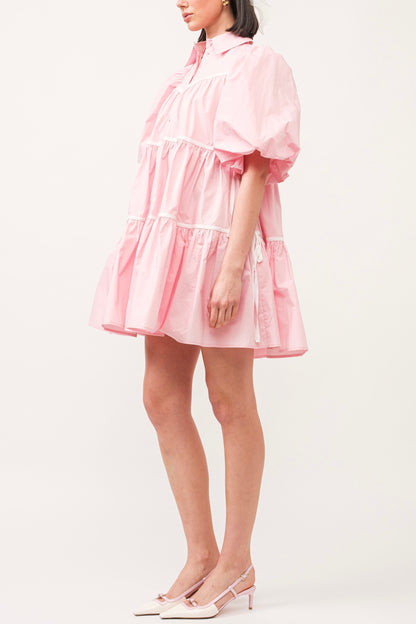 Cotton Candy Pink Babydoll Dress