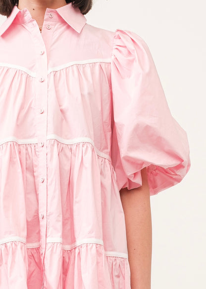 Cotton Candy Pink Babydoll Dress