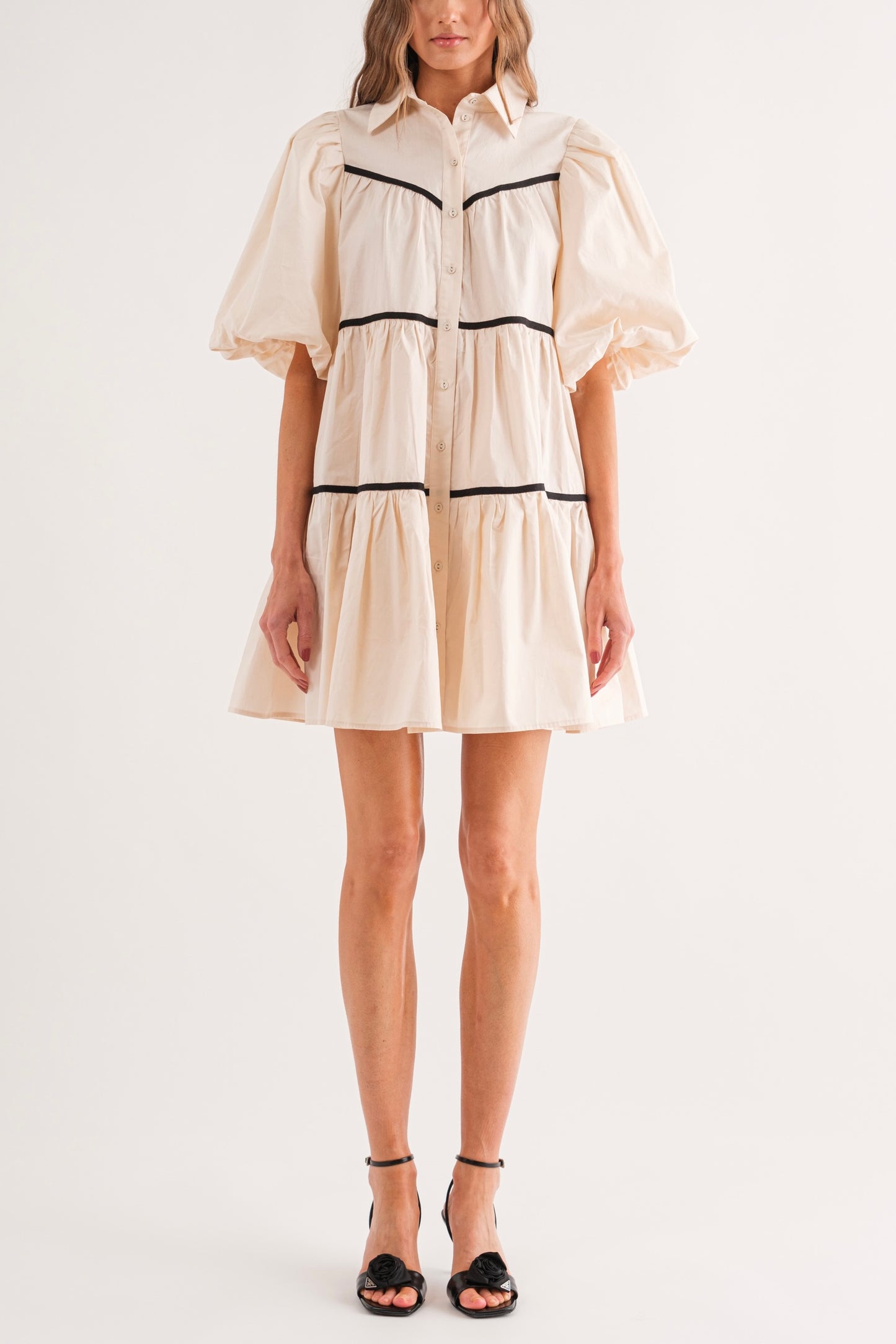 Créme Baby Doll Dress