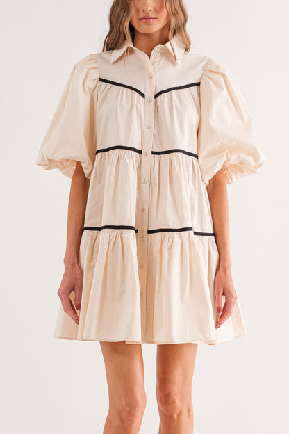 Créme Baby Doll Dress