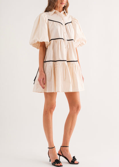 Créme Baby Doll Dress