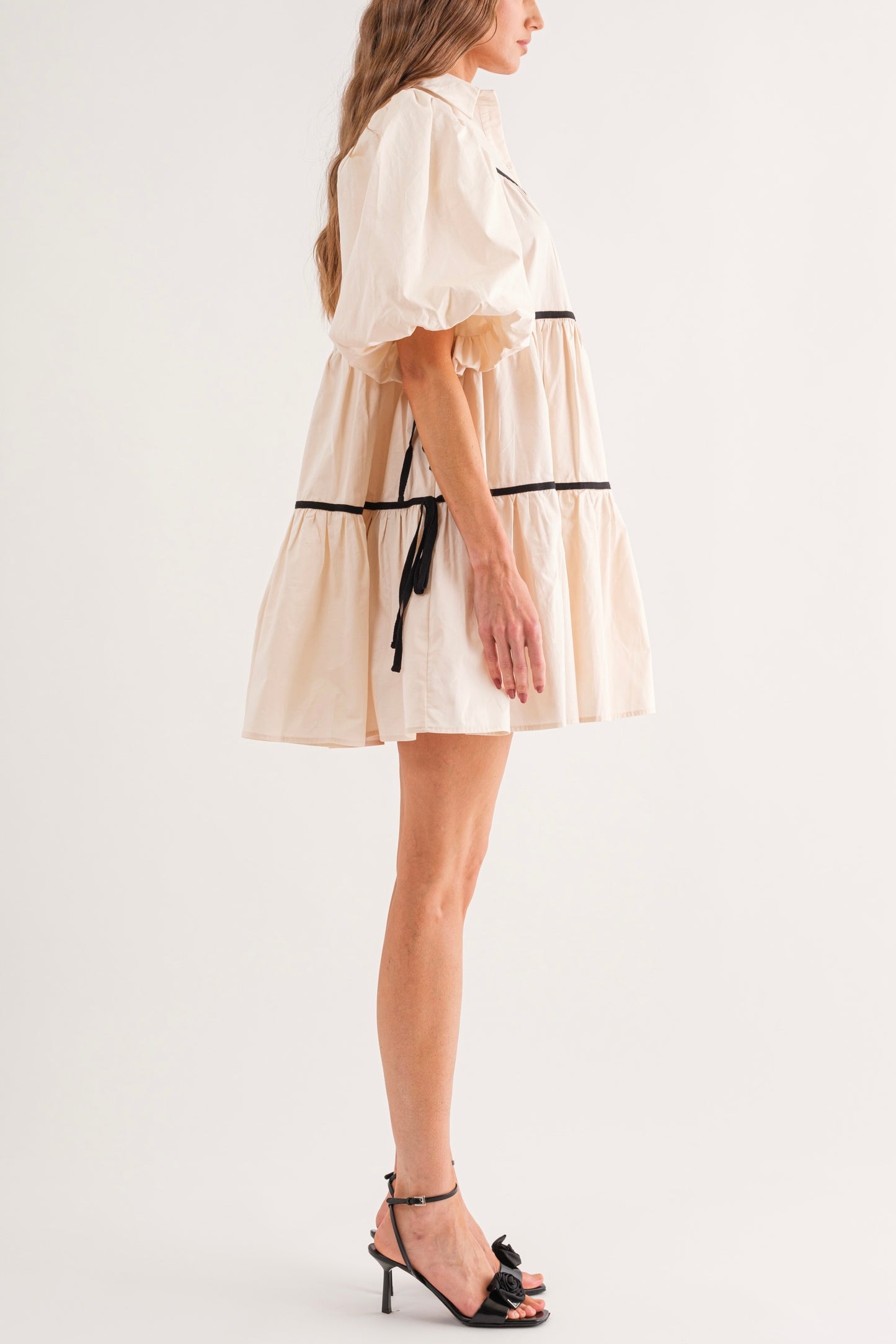 Créme Baby Doll Dress