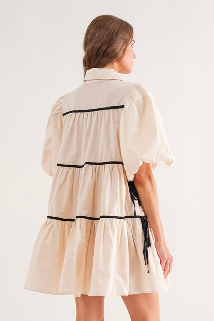 Créme Baby Doll Dress