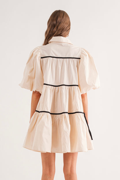 Créme Baby Doll Dress