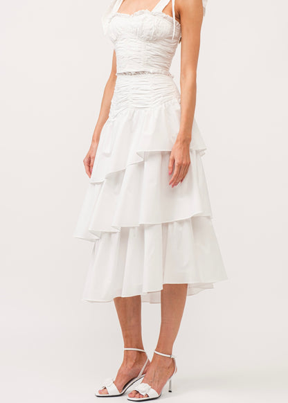 The Cape Cod Tiered Midi Skirt - Cape Standard Collection