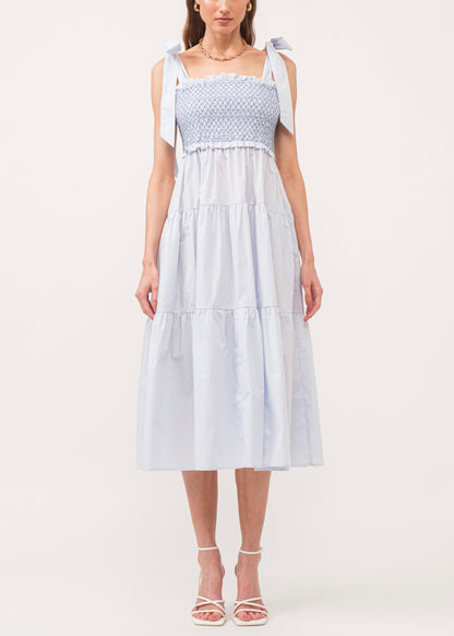 Bluebell Dream Midi - Baby Blue Stripes