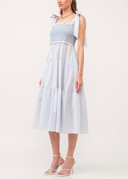 Bluebell Dream Midi - Baby Blue Stripes