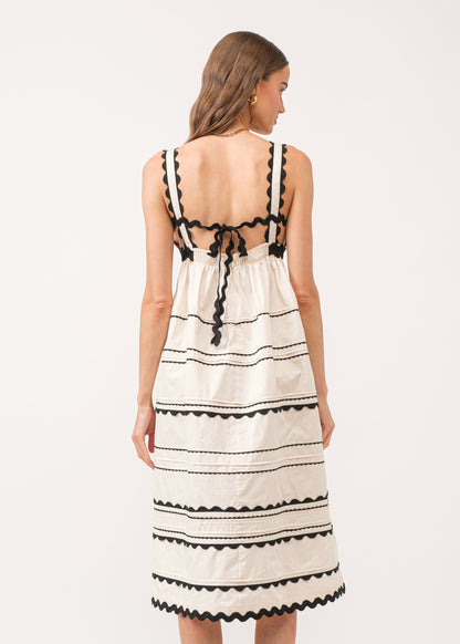 Eleanora Cotton Midi Dress - Cream
