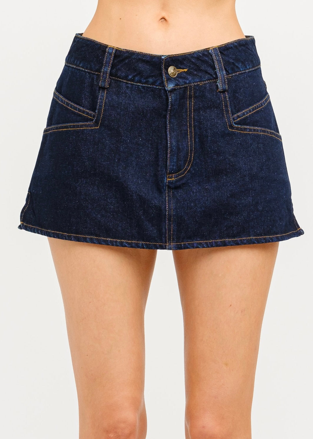 Midnight Denim Duo Skirt/Skort - Deep Blue