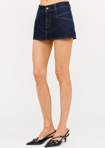 Midnight Denim Duo Skirt/Skort - Deep Blue