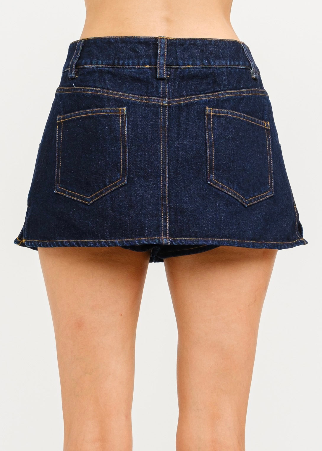 Midnight Denim Duo Skirt/Skort - Deep Blue