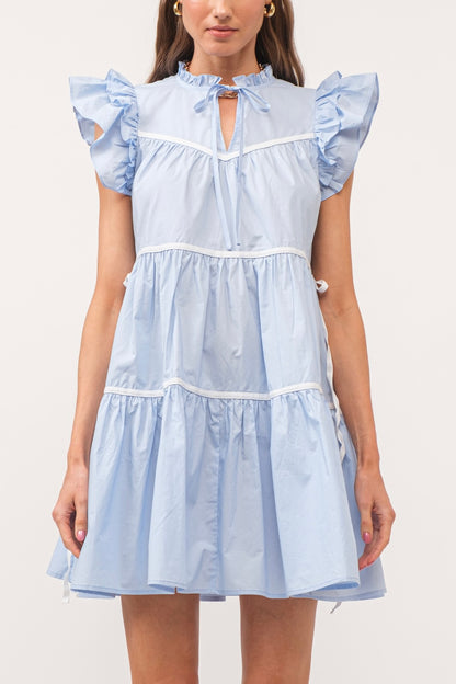 Classic Charm Babydoll Dress - Cream