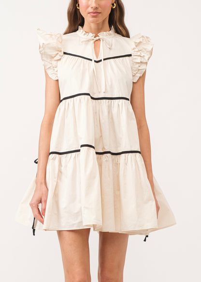 Classic Charm Babydoll Dress - Baby Blue