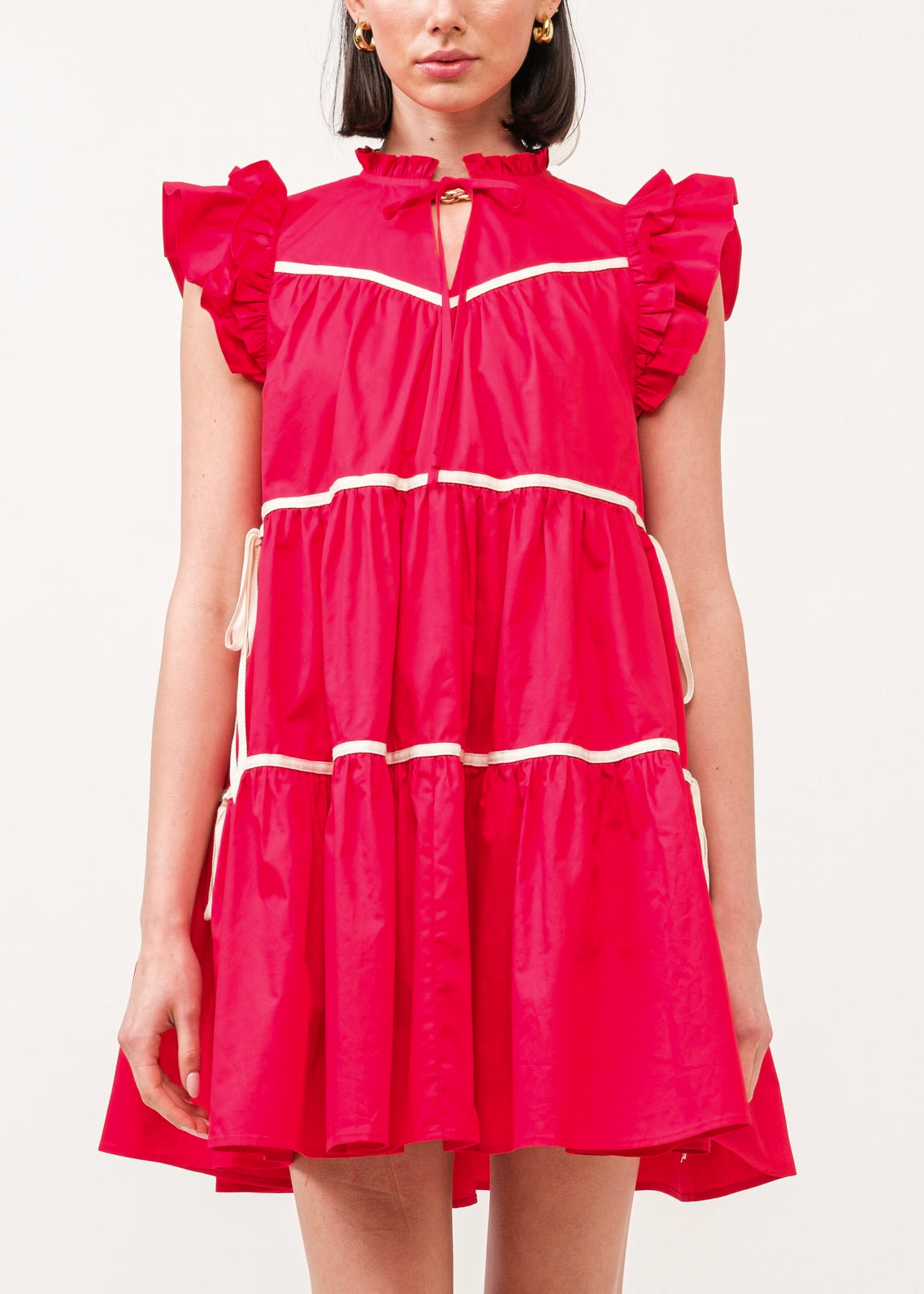 Classic Charm Babydoll Dress - Baby Blue