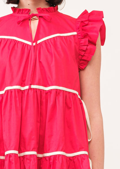 Cherry Charm Dress - Red - Babydoll