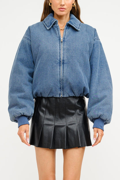 Denim Dream Bomber - Blue