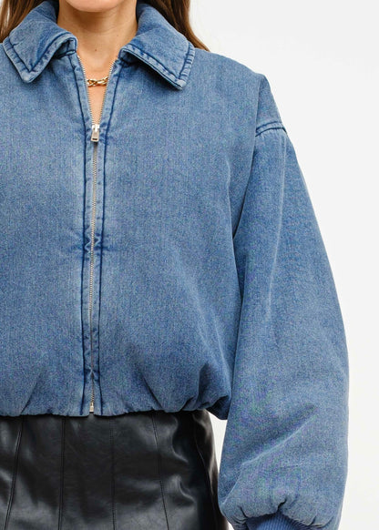 Denim Dream Bomber - Blue