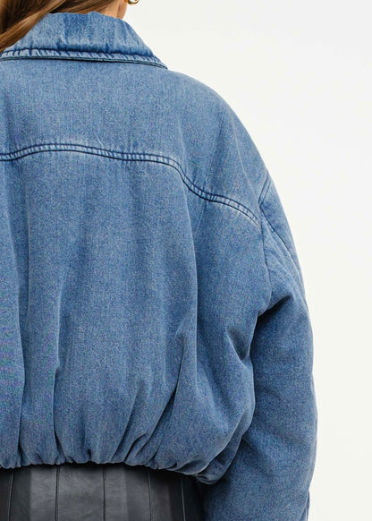 Denim Dream Bomber - Blue