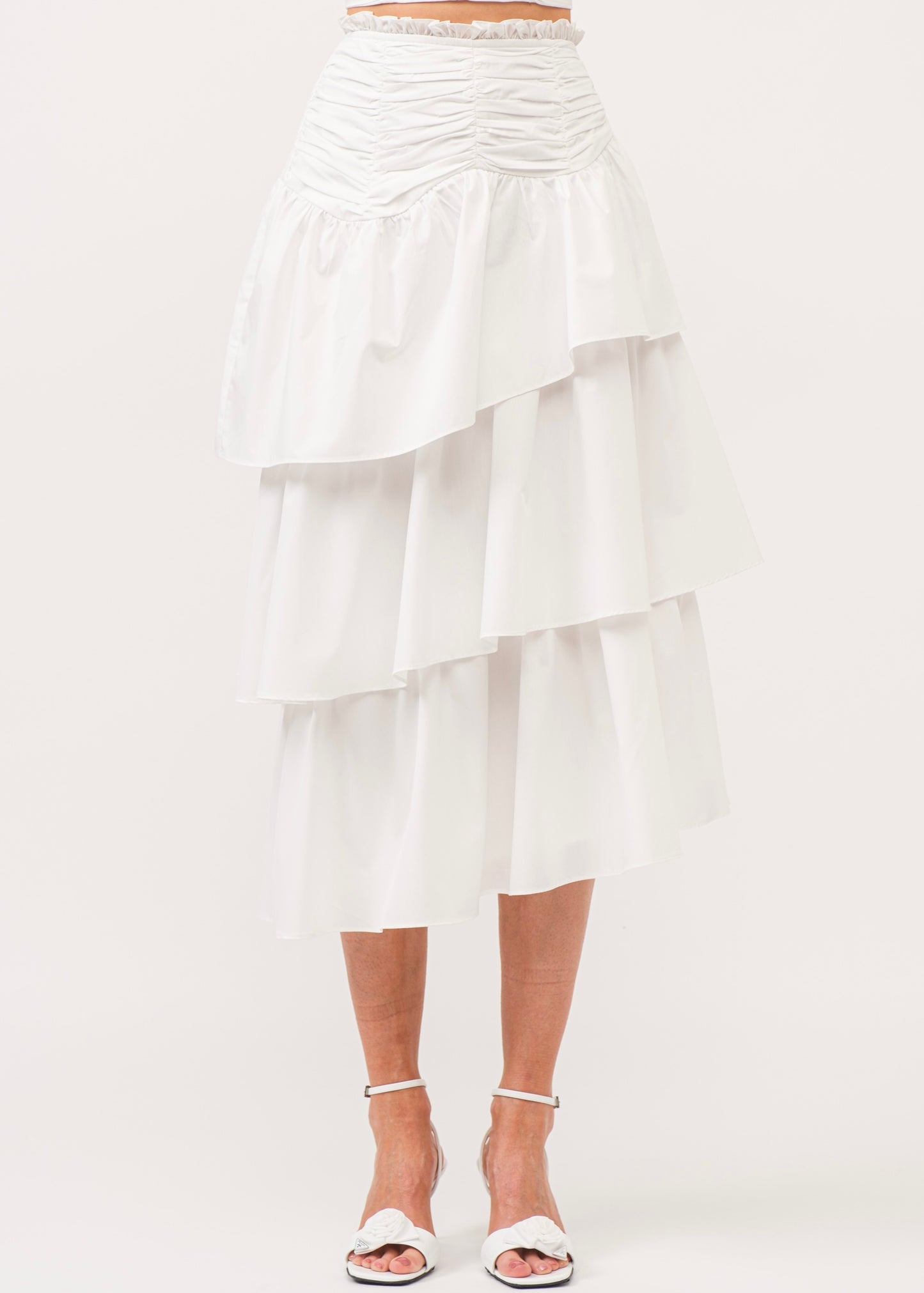 The Cape Cod Tiered Midi Skirt - Cape Standard Collection