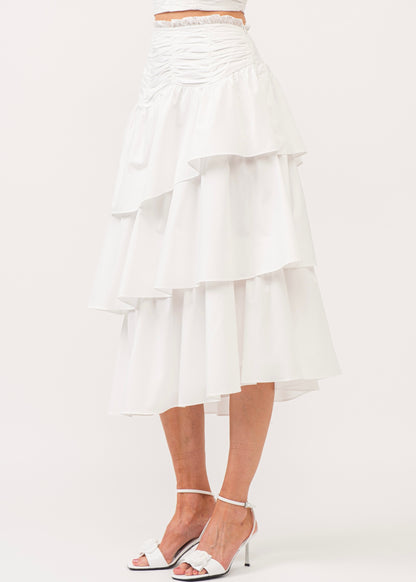 The Cape Cod Tiered Midi Skirt - Cape Standard Collection